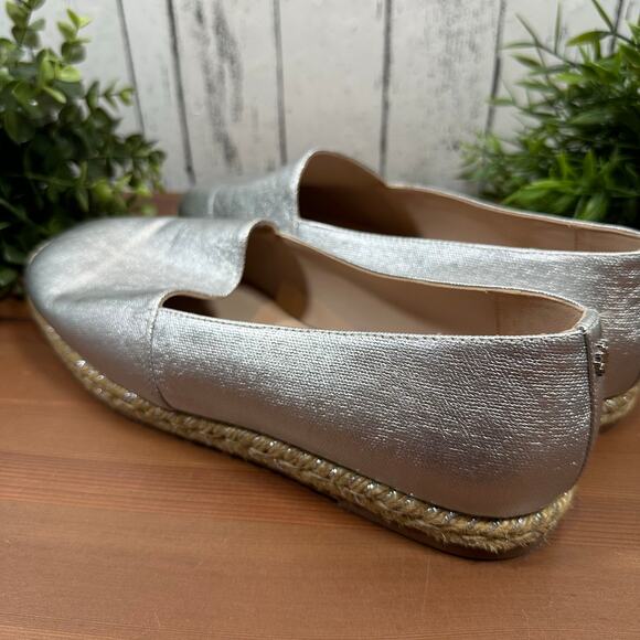 Stuart Weitzman Women's Silver Espadrilles Size 9.5 - Picture 4 of 10